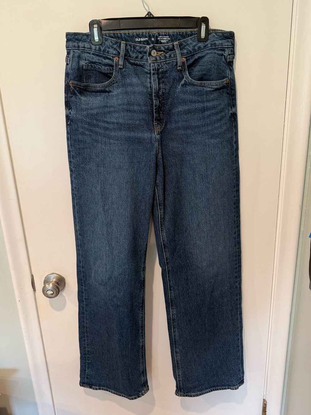Old Navy extra high rise sky-hi wide leg jeans